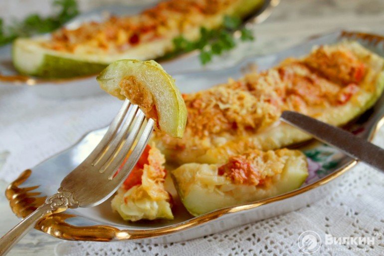Кабачки «По-Лигурийски» с сырной корочкой