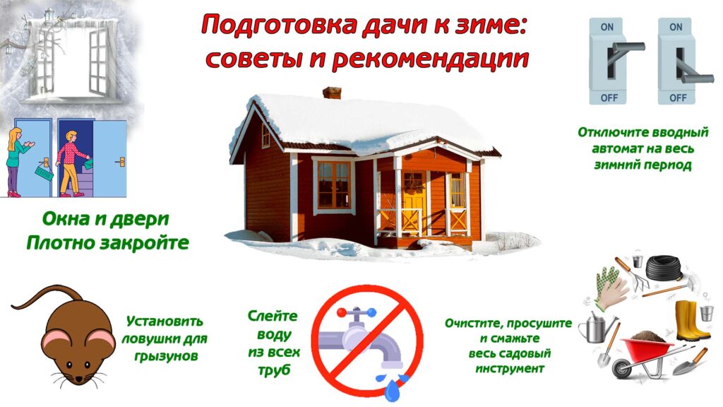 Подготовка дачи к зиме
