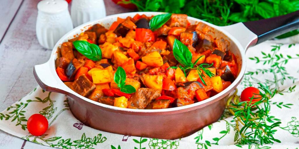 Рагу из говядины с овощами