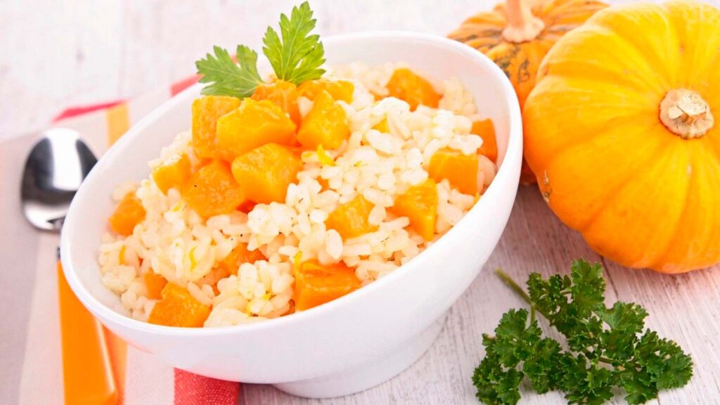Рецепт каши из тыквы с рисом